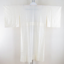 画像をギャラリービューアに読み込む, 襦袢 花籠地紋 薄黄色 正絹 バチ衿 袖無双 長襦袢 仕立て上がり 女性着物用 身丈127cm