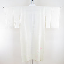 画像をギャラリービューアに読み込む, 襦袢 梅文様 絞り 薄黄緑色 正絹 バチ衿 袖無双 長襦袢 仕立て上がり 女性着物用 身丈125cm