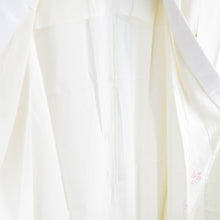 画像をギャラリービューアに読み込む, 襦袢 梅文様 絞り 薄黄緑色 正絹 バチ衿 袖無双 長襦袢 仕立て上がり 女性着物用 身丈125cm