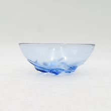 画像をギャラリービューアに読み込む, 食器 SGS さくら印 ガラスボウル5点セット ブルー 花 ヴィンテージ デッドストック品