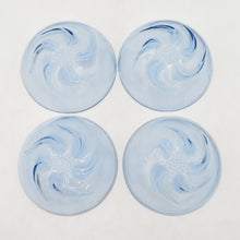 画像をギャラリービューアに読み込む, 食器 SGS さくら印 ガラスボウル5点セット ブルー 花 ヴィンテージ デッドストック品