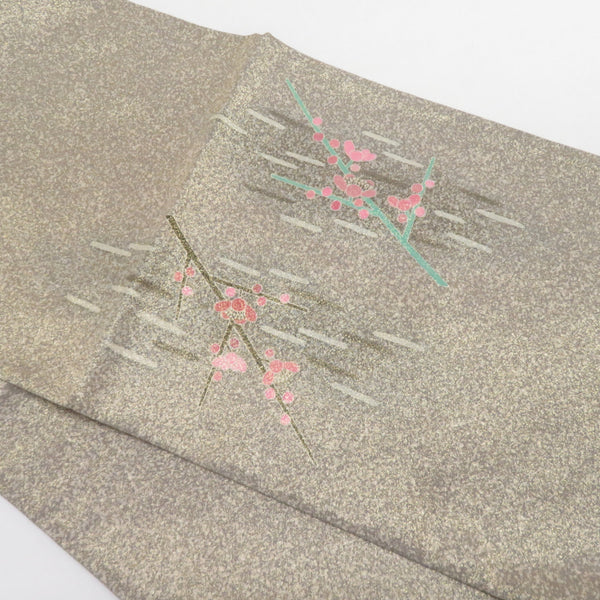 袋帯 人間国宝【羽田登喜男】作 鴛鴦 金通し お太鼓柄 仕立て上がり