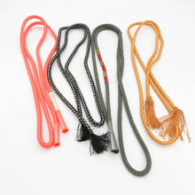 画像をギャラリービューアに読み込む, 帯締め 4本セット 丸組 組紐 正絹 和装小物 着物用 長さ160cm