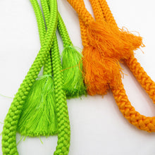 画像をギャラリービューアに読み込む, 帯締め 6本セット 丸組 組紐 正絹 プロミックス 和装小物 着物用 長さ160cm