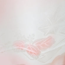 画像をギャラリービューアに読み込む, 襦袢 振袖用 ぼかし 菊波文様 桃色 ポリエステル 洗える 広衿 袖無双 長襦袢 仕立て上がり 女性着物用 身丈139cm
