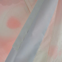 画像をギャラリービューアに読み込む, 襦袢 振袖用 ぼかし 菊波文様 桃色 ポリエステル 洗える 広衿 袖無双 長襦袢 仕立て上がり 女性着物用 身丈139cm