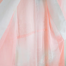 画像をギャラリービューアに読み込む, 襦袢 振袖用 ぼかし 牡丹文様 桃色 ポリエステル 洗える 広衿 袖無双 長襦袢 仕立て上がり 女性着物用 身丈137cm