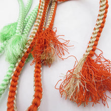 Load image into Gallery viewer, 帯締め 10本まとめてセット 丸組 組紐 正絹 色糸 和装小物 帯〆 レディース 女性 振袖 長さ160cm