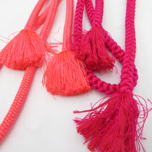 Load image into Gallery viewer, 帯締め 10本まとめてセット 丸組 組紐 正絹 色糸 和装小物 帯〆 レディース 女性 振袖 長さ160cm