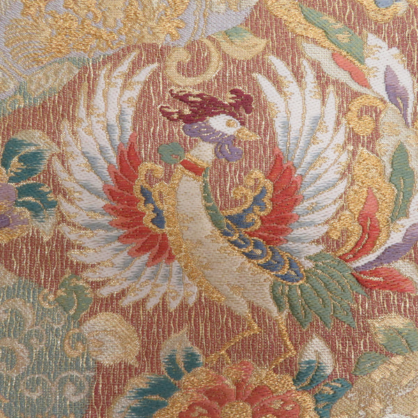 袋帯 豊田宏一 道長取り模様 金地 金糸 ゴールドx多色 六通柄 正絹