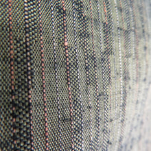 画像をギャラリービューアに読み込む, 紬 着物 紬 たてわく織文様 ぼかし グレーxレッドxブルー 正絹 袷 バチ衿 カジュアル 仕立て上がり着物 身丈150cm