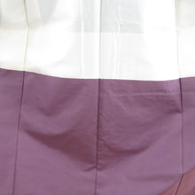 画像をギャラリービューアに読み込む, 紬 着物 大島紬 カタス式 花模様 茶色x青紫色x灰色 正絹 袷 広衿 カジュアル 仕立て上がり着物 身丈158cm