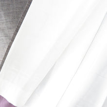 画像をギャラリービューアに読み込む, 紬 着物 大島紬 カタス式 花模様 茶色x青紫色x灰色 正絹 袷 広衿 カジュアル 仕立て上がり着物 身丈158cm