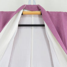 Load image into Gallery viewer, Color Land Red Purple Plant Plant Crest Wide Collar Pure Silk Kimono Star Star 157cm