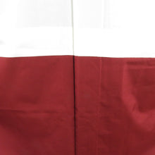 Load image into Gallery viewer, 紬 着物 大島紬 熨斗に花模様 茶色x赤色 正絹 袷 広衿 カジュアル 仕立て上がり着物 身丈163cm