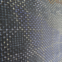 Load image into Gallery viewer, 紬 着物 葡萄模様 黒色x青色x黄色 袷 広衿 正絹 仕立て上がり カジュアル 身丈159cm