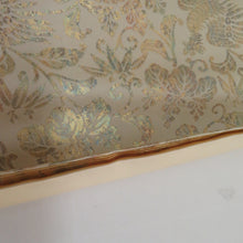 Load image into Gallery viewer, 袋帯 正倉院模様 金糸 ベージュxゴールド本金箔 六通柄 正絹 仕立て上がり 着物帯 長さ440cm