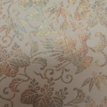 Load image into Gallery viewer, 袋帯 正倉院模様 金糸 ベージュxゴールド本金箔 六通柄 正絹 仕立て上がり 着物帯 長さ440cm