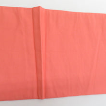 画像をギャラリービューアに読み込む, 袋帯 洒落袋帯 コラールオレンジ色 唐草花模様 六通柄 正絹 仕立て上がり 着物帯 長さ440cm