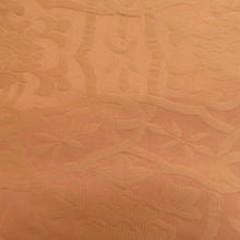 画像をギャラリービューアに読み込む, 袋帯 洒落袋帯 コラールオレンジ色 唐草花模様 六通柄 正絹 仕立て上がり 着物帯 長さ440cm