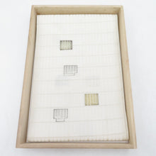 画像をギャラリービューアに読み込む, 誉田屋源兵衛 西陣織 礼装用 半衿 源氏香模様 白x金x銀 正絹 和装小物