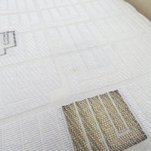 画像をギャラリービューアに読み込む, 誉田屋源兵衛 西陣織 礼装用 半衿 源氏香模様 白x金x銀 正絹 和装小物