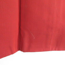 Load image into Gallery viewer, 着物コート アンティーク 昔道行 絹 赤色 薔薇模様 レトロ 身丈107cm