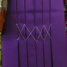 画像をギャラリービューアに読み込む, 子供着物 女児用 袴 紫色 桜刺繍 蝶刺繍 ポリエステル 女の子用 紐下70.5cm スカート型 行燈型 卒園式 発表会 コスプレ  未使用品