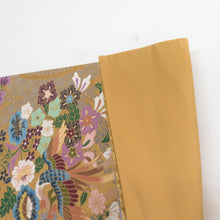 Load image into Gallery viewer, 西陣織 袋帯 西陣織 白綾苑大庭 辛子色 金糸 花鳥模様 六通柄 正絹 仕立て上がり 長さ432cm