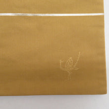 Load image into Gallery viewer, 西陣織 袋帯 西陣織 白綾苑大庭 辛子色 金糸 花鳥模様 六通柄 正絹 仕立て上がり 長さ432cm