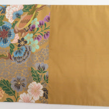 Load image into Gallery viewer, 西陣織 袋帯 西陣織 白綾苑大庭 辛子色 金糸 花鳥模様 六通柄 正絹 仕立て上がり 長さ432cm