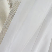 Load image into Gallery viewer, 紬 着物 本場大島紬 証紙付き 白大島 扇子模様 ベージュx薄茶色x赤色 正絹 袷 広衿 カジュアル 仕立て上がり着物 身丈165cm