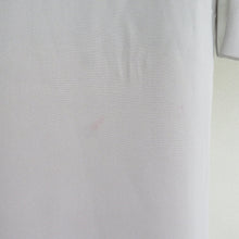 Load image into Gallery viewer, 付下げ グレーx多色 箔入り 小花蘭模様 刺繍入り 袷 広衿 正絹 仕立て上がり着物 身丈159cm