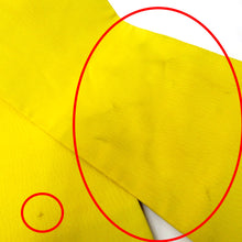 画像をギャラリービューアに読み込む, 名古屋帯 アンティーク帯 昔名古屋帯 黄 オレンジ 毬 花 刺繍 昔帯 九寸帯 レトロモダン 明治・大正ロマン 難有 長さ332cm