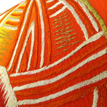 画像をギャラリービューアに読み込む, 昔 名古屋帯 薔薇刺繍 毬刺繍