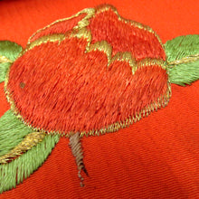 画像をギャラリービューアに読み込む, 名古屋帯 アンティーク帯 昔名古屋帯 黄 オレンジ 毬 花 刺繍 昔帯 九寸帯 レトロモダン 明治・大正ロマン 難有 長さ332cm