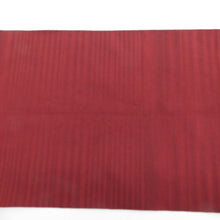 Load image into Gallery viewer, 名古屋帯 綴れ 赤茶色 横縞模様 全通柄 仕立て上がり 着物帯 長さ348cm