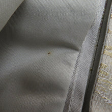 画像をギャラリービューアに読み込む, 袋帯 作り帯 とのき帯 フォーマル 金糸銀糸 草模様 正絹 薄紫色x銀色x金色 六通柄 仕立て上がり 着物帯