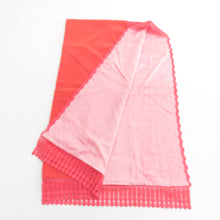 Load image into Gallery viewer, ショール 3点セット レーヨン ベルベットショール 黒x赤ピンクx紫色