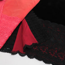 Load image into Gallery viewer, ショール 3点セット レーヨン ベルベットショール 黒x赤ピンクx紫色