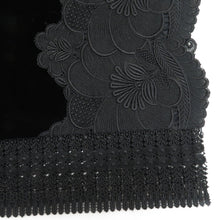 画像をギャラリービューアに読み込む, ショール 2点セット レーヨン ベルベットショール 黒x黒