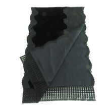 画像をギャラリービューアに読み込む, ショール 2点セット レーヨン ベルベットショール 黒x黒