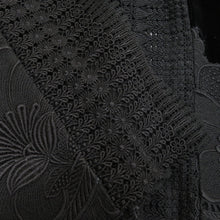 画像をギャラリービューアに読み込む, ショール 2点セット レーヨン ベルベットショール 黒x黒