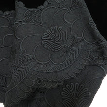 画像をギャラリービューアに読み込む, ショール 2点セット レーヨン ベルベットショール 黒x黒