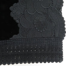 画像をギャラリービューアに読み込む, ショール 2点セット レーヨン ベルベットショール 黒x黒