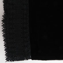 Load image into Gallery viewer, ショール 2点セット レーヨン ベルベットショール 黒x赤