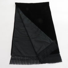 Load image into Gallery viewer, ショール 2点セット レーヨン ベルベットショール 黒x赤