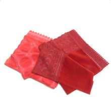 画像をギャラリービューアに読み込む, ショール 2点セット レーヨン ベルベットショール 赤ピンクxワインレッド