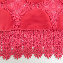 画像をギャラリービューアに読み込む, ショール 2点セット レーヨン ベルベットショール 赤ピンクxワインレッド