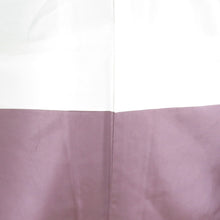 Load image into Gallery viewer, 紬 着物 紫色x白色 幾何学模様 袷 バチ衿 正絹 仕立て上がり着物 身丈156cm
